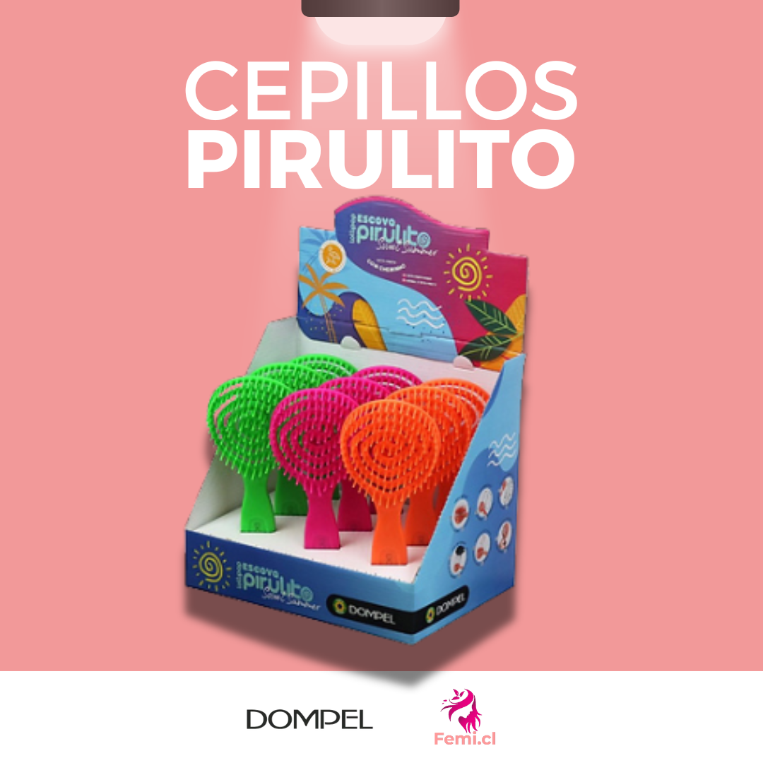 Caja Cepillos Pirulito con Aroma (9 unidades)