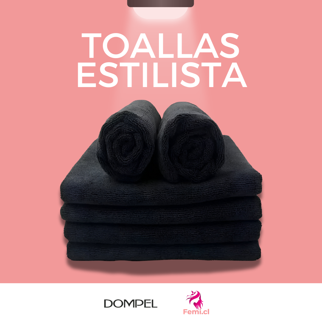 Toalla Estética Negra (por docena)