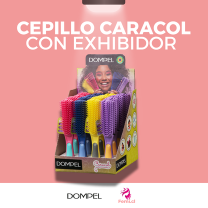 Cepillo Caracol Dompel con Exhibidor