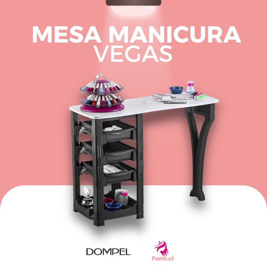 Mesa Manicura Vegas Negro